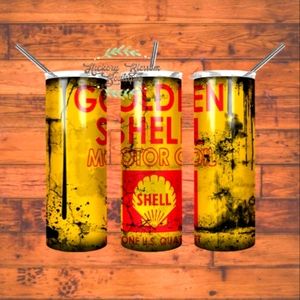 Golden Shell oil greasy 20oz Tumbler